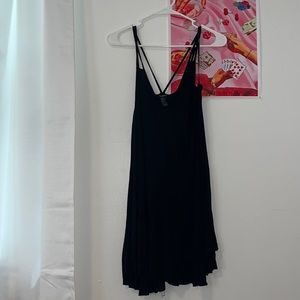Black mini dress